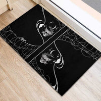 Skull Cowboy Rubber Doormat Western Yoke Style - Wonder Print Shop