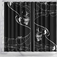 Skull Cowboy Shower Curtain Western Yoke Style - Wonder Print Shop