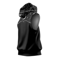 Skull Cowboy Sleeveless Hoodie Western Yoke Style - Wonder Print Shop