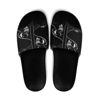 Skull Cowboy Slide Sandals Western Yoke Style - Wonder Print Shop