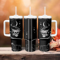 Skull Cowboy Tumbler With Handle Western Yoke Style - Wonder Print Shop