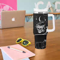 Skull Cowboy Tumbler With Handle Western Yoke Style - Wonder Print Shop