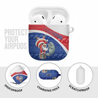 Cape Verde Christmas AirPods Case Black Santa Clause With The Manatee - Wonder Print Shop