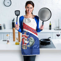 Cape Verde Christmas Apron Black Santa Clause With The Manatee - Wonder Print Shop