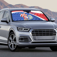 Cape Verde Christmas Auto Sun Shade Black Santa Clause With The Manatee - Wonder Print Shop