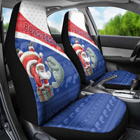 Cape Verde Christmas Car Seat Cover Black Santa Clause With The Manatee - Wonder Print Shop