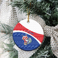 Personalized Cape Verde Christmas Ceramic Ornament The Santa Clause With The Manatee - Wonder Print Shop