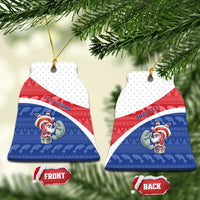 Personalized Cape Verde Christmas Ceramic Ornament The Santa Clause With The Manatee - Wonder Print Shop