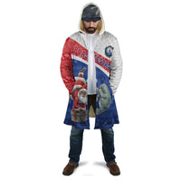 Personalized Cape Verde Christmas Cloak Black Santa Clause With The Manatee - Wonder Print Shop