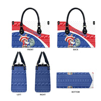 Cape Verde Christmas Leather Bag Black Santa Clause With The Manatee - Wonder Print Shop