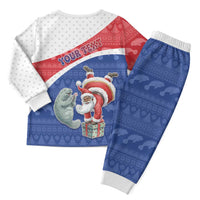 Personalized Cape Verde Christmas Pajama Set The Santa Clause With The Manatee - Wonder Print Shop
