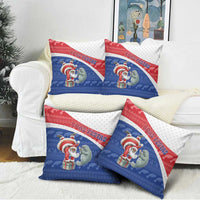 Cape Verde Christmas Pillow Cover Black Santa Clause With The Manatee - Wonder Print Shop