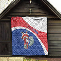 Cape Verde Christmas Quilt Black Santa Clause With The Manatee - Wonder Print Shop