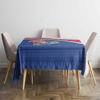 Cape Verde Christmas Tablecloth Black Santa Clause With The Manatee - Wonder Print Shop