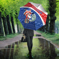 Cape Verde Christmas Umbrella Black Santa Clause With The Manatee - Wonder Print Shop