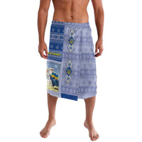 Ukraine Ded Moroz And Snegurochka Christmas Lavalava With Wool Effect Patterns - Wonder Print Shop