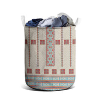 Lithuanian National Costume Laundry Basket Traditional Folk Pattern - Wonder Print Shop