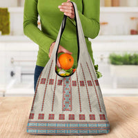 Lithuanian National Costume Grocery Bag Traditional Folk Pattern - Wonder Print Shop