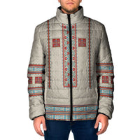 Lithuanian National Costume Padded Jacket Traditional Folk Pattern - Wonder Print Shop