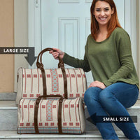 Lithuanian National Costume Travel Bag Traditional Folk Pattern - Wonder Print Shop