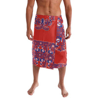 Red Russian National Costume Lavalava Rooster Motifs Traditional Folk Pattern - Wonder Print Shop