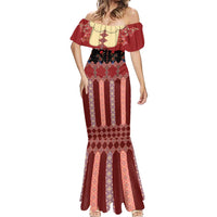 Portugal National Costume Mermaid Dress Barcelos Rooster Patterns - Wonder Print Shop