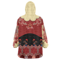 Portugal National Costume Wearable Blanket Hoodie Barcelos Rooster Patterns - Wonder Print Shop