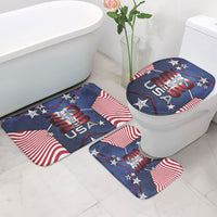 United States Soccer Bathroom Set American Flag Stars Trophy