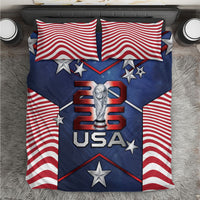 United States Soccer Bedding Set American Flag Stars Trophy