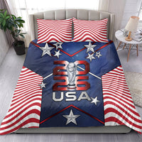 United States Soccer Bedding Set American Flag Stars Trophy