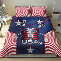 United States Soccer Bedding Set American Flag Stars Trophy