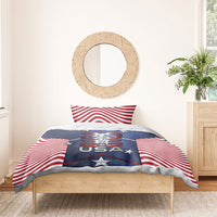 United States Soccer Bedding Set American Flag Stars Trophy