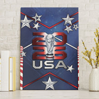 United States Soccer Canvas Wall Art American Flag Stars Trophy
