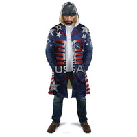 Custom United States Soccer Cloak American Flag Stars Trophy