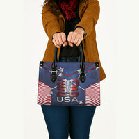 United States Soccer Leather Bag American Flag Stars Trophy