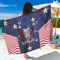 United States Soccer Sarong American Flag Stars Trophy