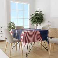 United States Soccer Tablecloth American Flag Stars Trophy