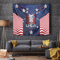 United States Soccer Tapestry American Flag Stars Trophy