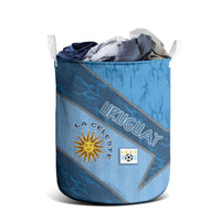 Uruguay Football Laundry Basket Sun Of May Symbol Unique Style