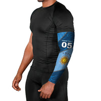 Custom Uruguay Football Arm Sleeves Sun Of May Symbol Unique Style