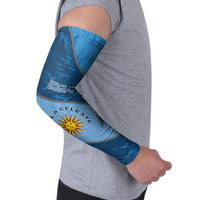 Custom Uruguay Football Arm Sleeves Sun Of May Symbol Unique Style