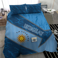 Uruguay Football Bedding Set Sun Of May Symbol Unique Style