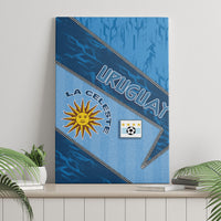 Uruguay Football Canvas Wall Art Sun Of May Symbol Unique Style