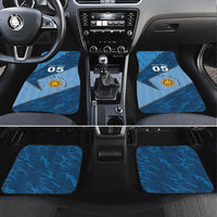 Custom Uruguay Football Car Mats Sun Of May Symbol Unique Style