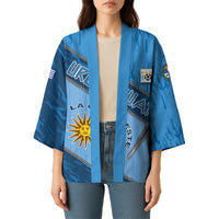 Custom Uruguay Football Kimono Sun Of May Symbol Unique Style