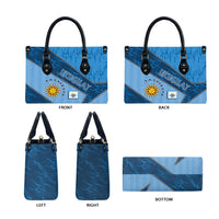 Uruguay Football Leather Bag Sun Of May Symbol Unique Style
