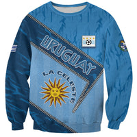 Custom Uruguay Football Sweatshirt Sun Of May Symbol Unique Style