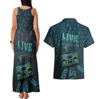 Dope Like Hip Hop Couples Matching Tank Maxi Dress and Hawaiian Shirt Hiphop Graffiti Style - Wonder Print Shop