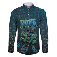 Dope Like Hip Hop Family Matching Off The Shoulder Long Sleeve Dress and Hawaiian Shirt Hiphop Graffiti Style - Wonder Print Shop