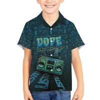 Dope Like Hip Hop Family Matching Off Shoulder Short Dress and Hawaiian Shirt Hiphop Graffiti Style - Wonder Print Shop